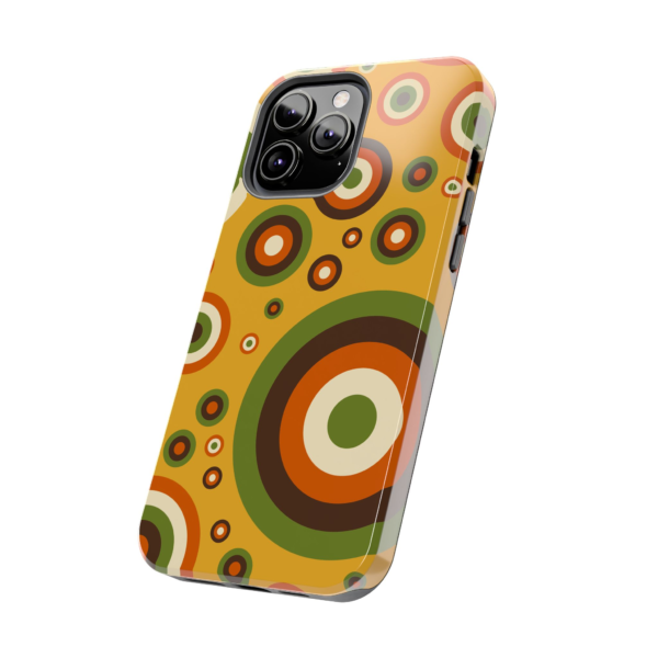 Retro Groovy Hipster Circles Phone Case | Tough Phone Case