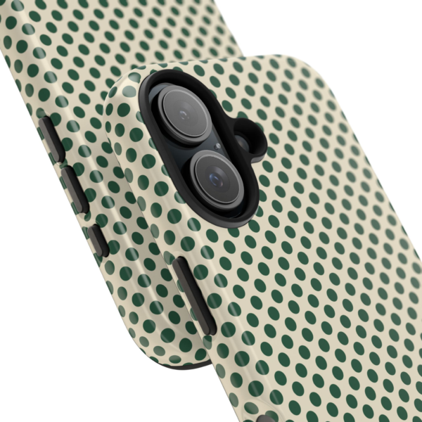 Green Polka Dot Tough Phone Case
