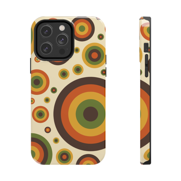 Retro Circles Phone Case | 70s Orange Brown Green Pattern