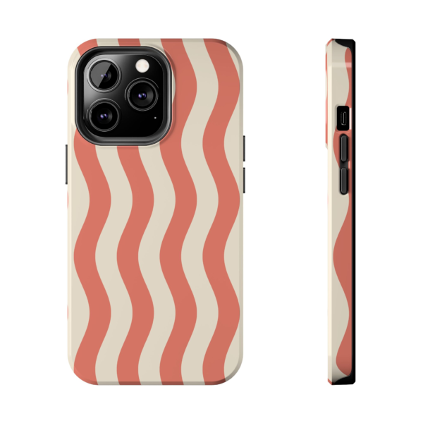 Retro Wavy Stripe Phone Case | Tough Phone Case