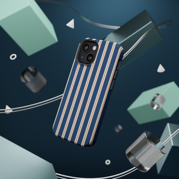 Navy Blue Vertical Stripe Phone Case