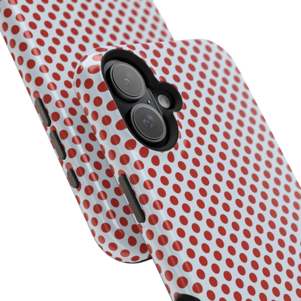 Red Polka Dot Pattern Phone Case | Magnetic Impact-Resistant Case