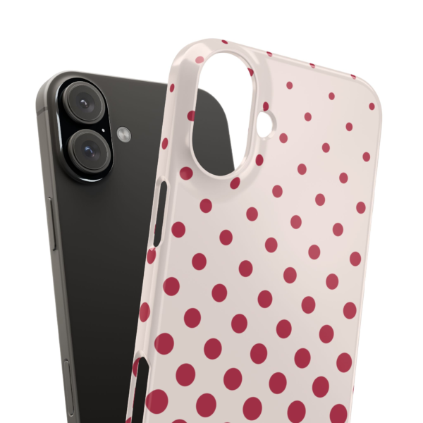 Ombre Red Polka Dot Phone Case | Slim Protective Phone Case