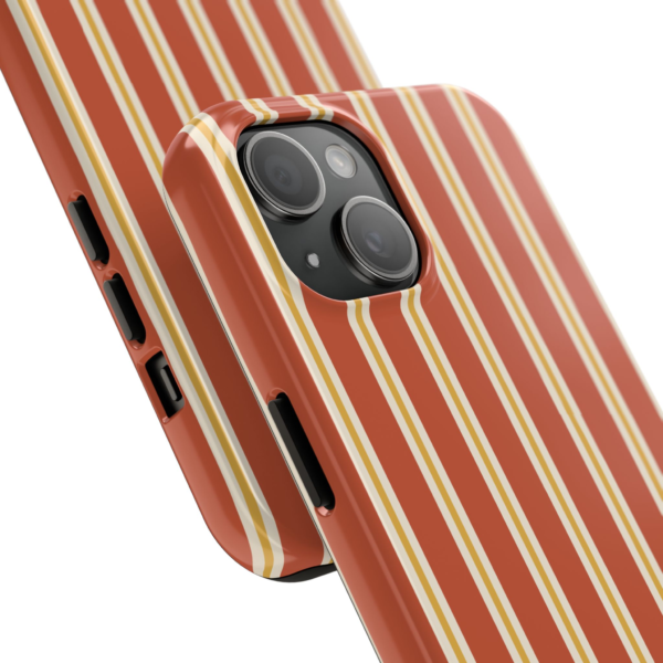 Retro Orange Striped Phone Case