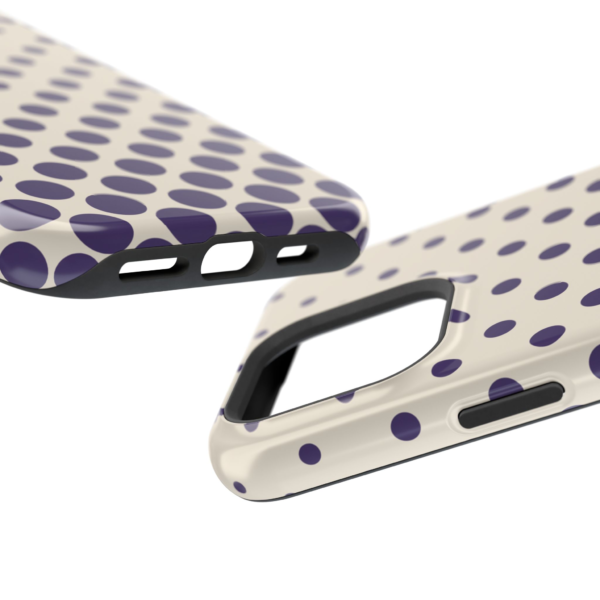 Navy Polka Dot Phone Case | Magnetic Impact-Resistant Case