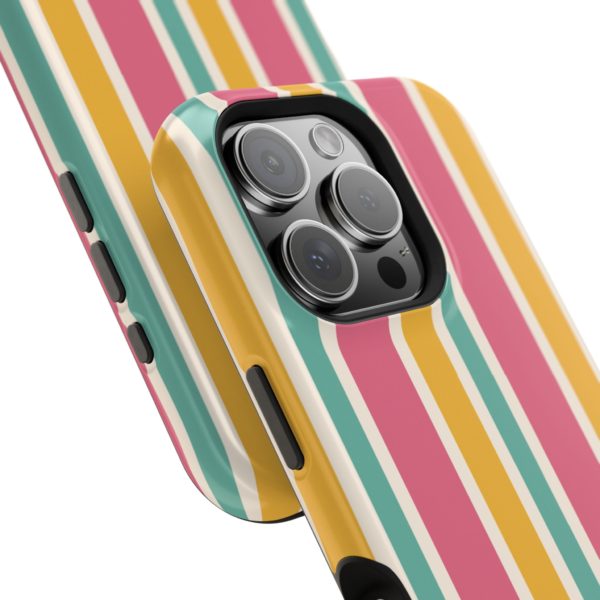 Retro Colorful Stripes Phone Case | Magnetic Impact-Resistant Case