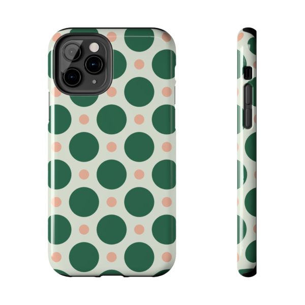 Green Polka Dot Phone Case | Tough Phone Case