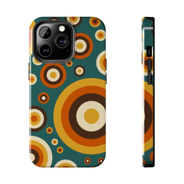Retro Circle Pattern Phone Case | 70s Inspired Geometric Design