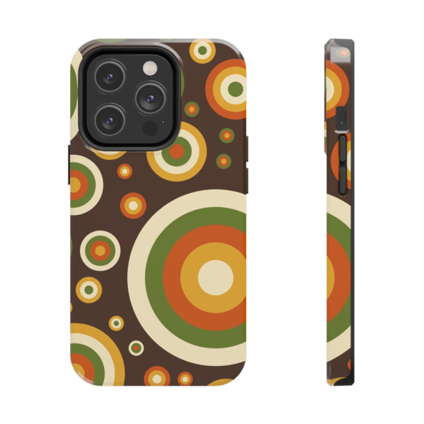 Retro Circle Pattern Phone Case | 70s Vintage Target Rings