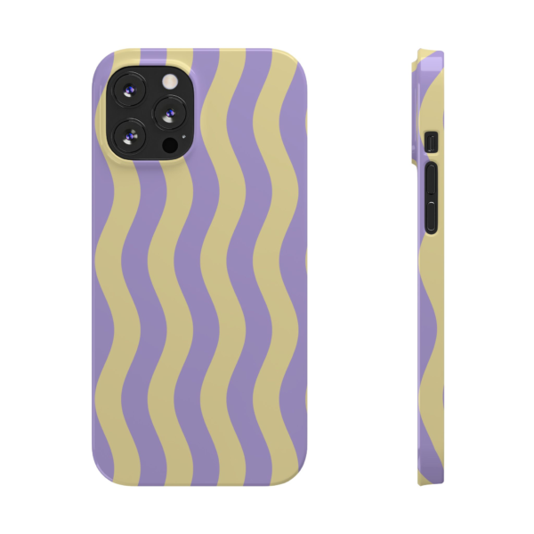 Wavy Purple Yellow Pattern Phone Case | Slim Phone Case